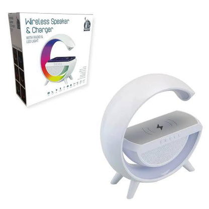 BT-3401 LED Wireless Phone Charger Bluetooth Speaker