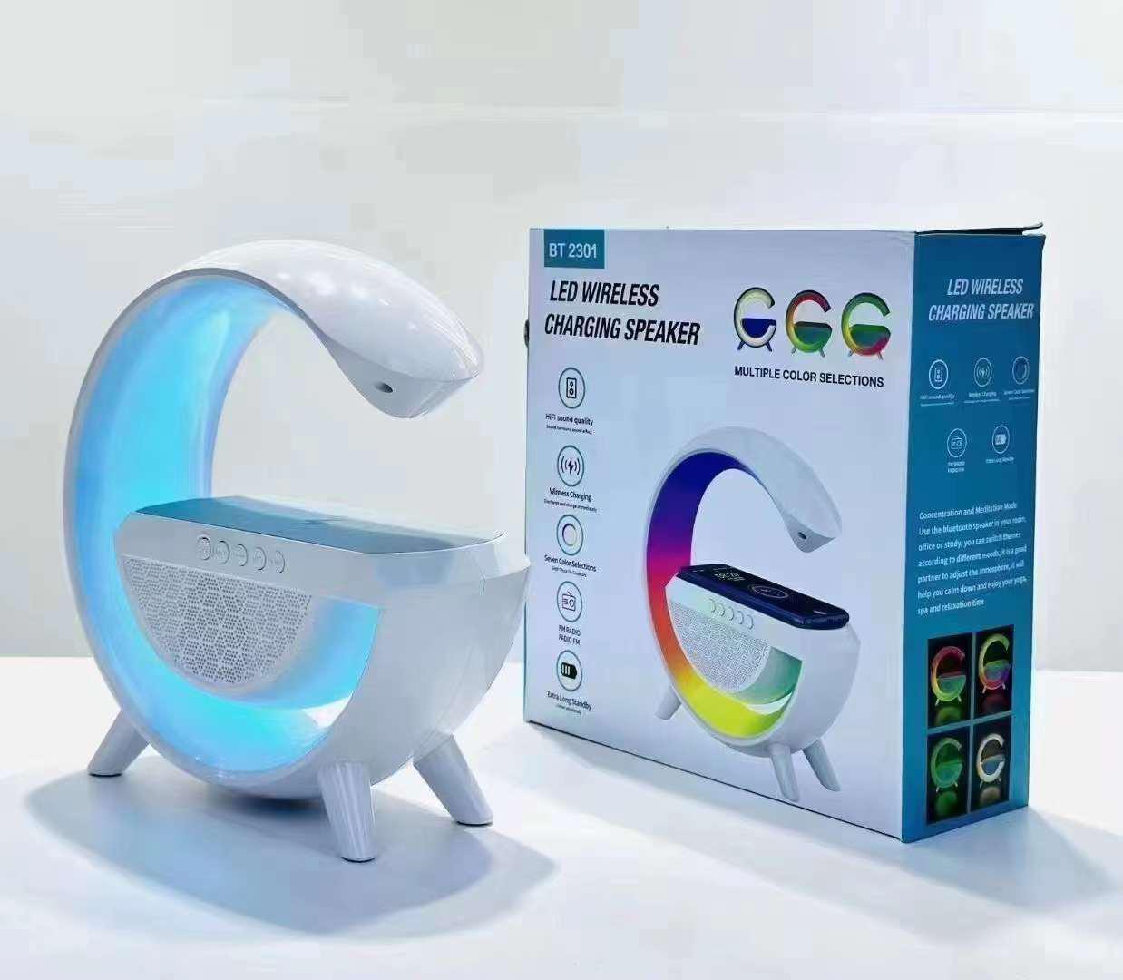 BT-3401 LED Wireless Phone Charger Bluetooth Speaker